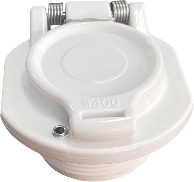 Vacuum Safety Lock Replacement for Pool Cleaners | White Free-Rotation Wall Accessories
