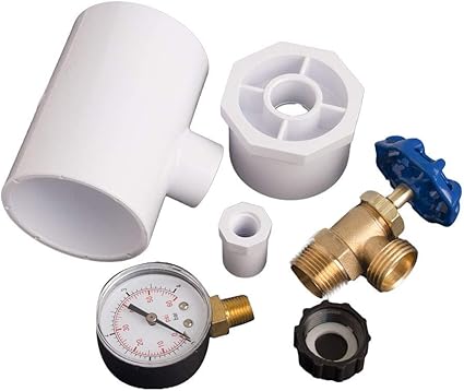 TK200 – 2" Pool Pressure Test Kit Reliable tool for testing the integrity of pool plumbing systems