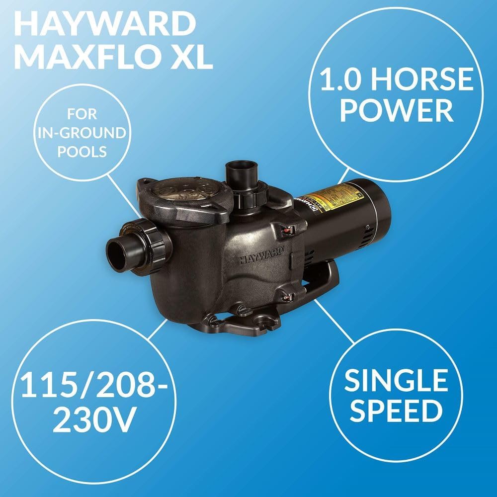 Hayward MaxFlo XL® SP2307X10 Medium Head Pump | 1 HP | 1.25 THP | 115/230V
