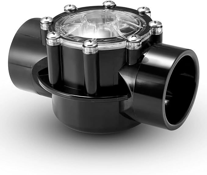 Jandy 7305 Check Valve 2" x 2.5" Black | High-Flow Backflow Preventer