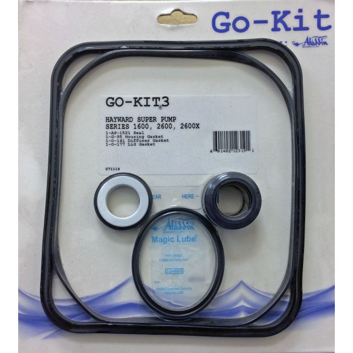 Aladdin GO-KIT3 Standard Seal Kit – For Hayward Super Pump 1600/2600/2600X