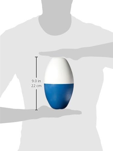 Oval Rope Float 5" x 9" – Blue/White Polyethylene