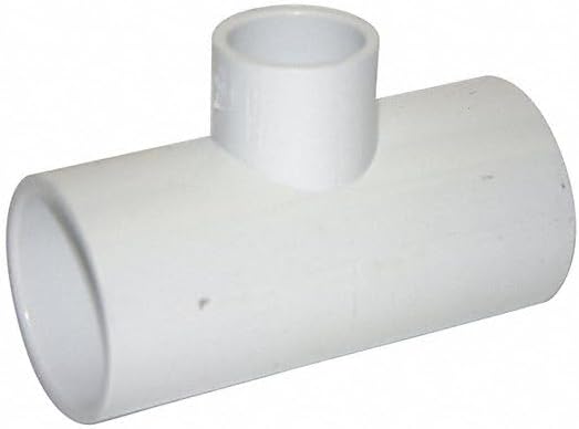 Lesso America 2" x 2" x 1" Reducing Tee – Schedule 40 PVC Fitting (White) | SOC x SOC x SOC | High-Flow Tee Connector for Plumbing, Irrigation, Pools & Spas | NSF Certified / 401-249