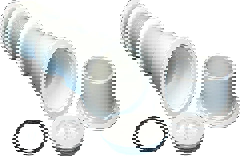 Waterway 540-6700 White Umbrella Holder | Pool Deck Mount