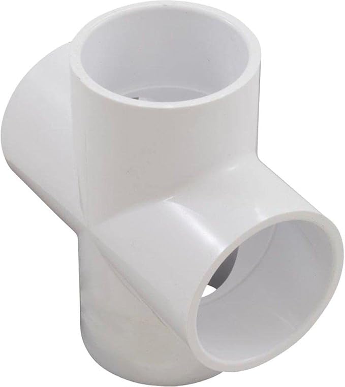 2" PVC Cross Fitting – Schedule 40 (White) | Female Socket Ends | NSF Certified | For Plumbing, Irrigation, Pools, and Potable Water /420-020