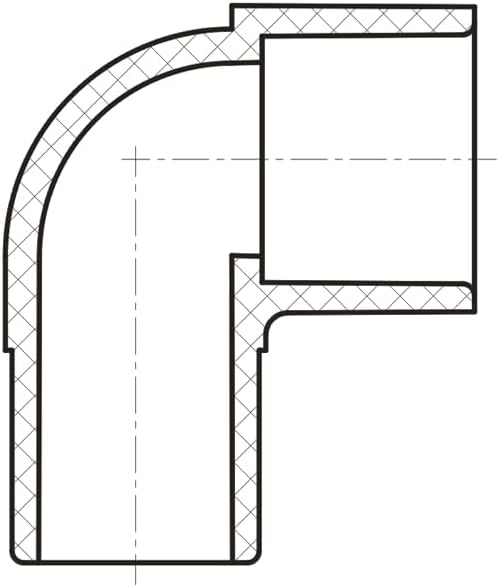 2" PVC 90-Degree Street Elbow – Schedule 40 (White) | SPIG x SOC | High-Flow Capacity | Plumbing, Irrigation, Pool & Spa | NSF Certified – Part #409-020