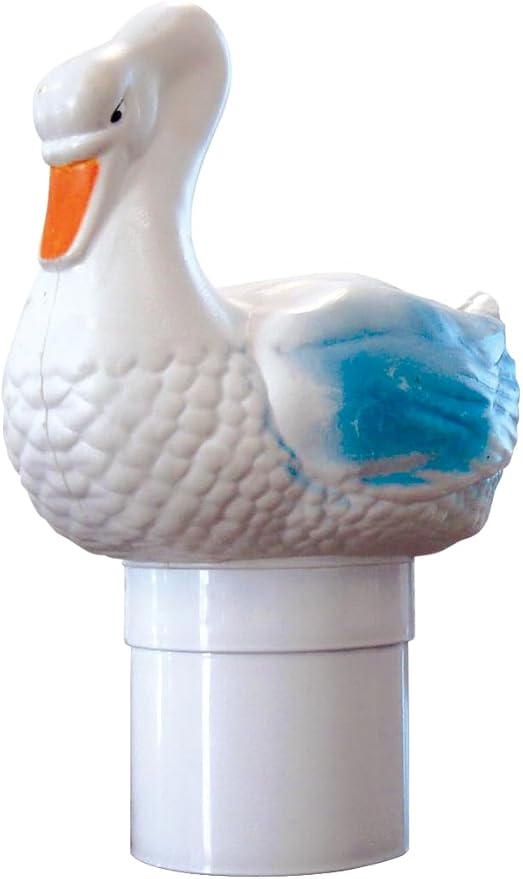 Serene Swan Floating Chlorine/Bromine Dispenser – For 1" & 3" Tablets, Pools & Spas