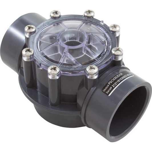 Hayward PSCV2S2DGR PVC Check Valve | 2"–2.5" Dark Gray