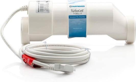 Hayward T-CELL-3 TurboCell Salt Cell for Pools up to 15,000 Gallons – 15’ Cord Automatic chlorination, luxuriously soft water, and cost savings