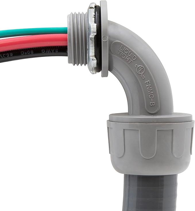 6FT Non metalic Liquid Tight With 3 Wires – Flexible, Durable, and Easy to Install