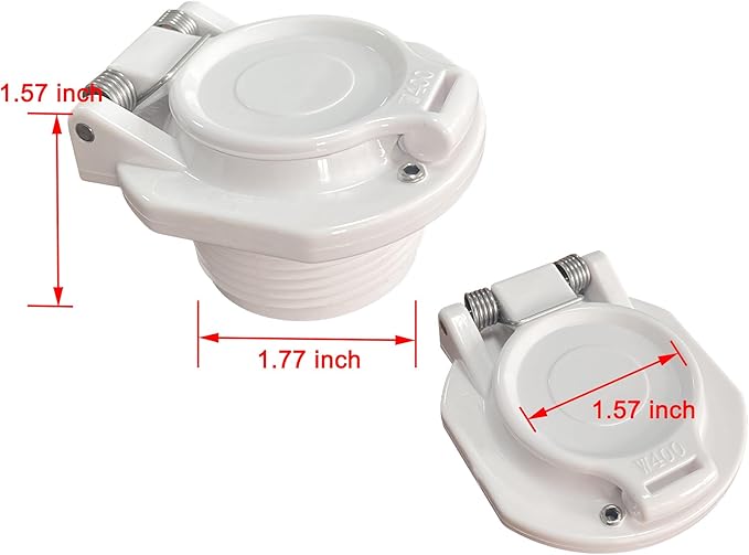 Vacuum Safety Lock Replacement for Pool Cleaners | White Free-Rotation Wall Accessories