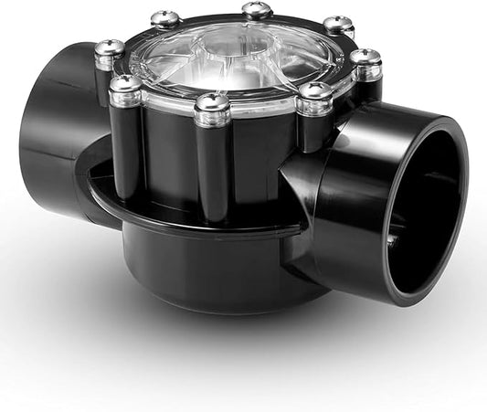 Jandy 7305 Check Valve 2" x 2.5" Black | High-Flow Backflow Preventer