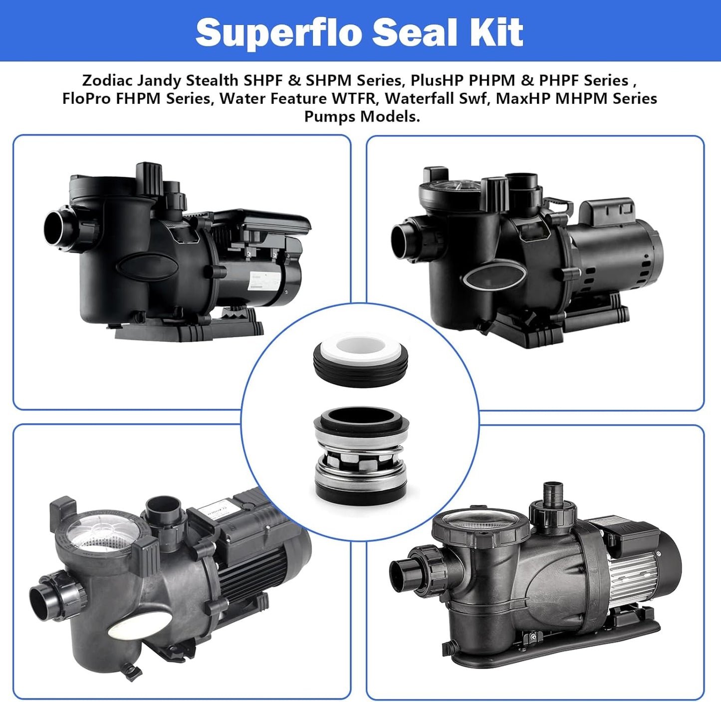 PS-3890 Replacement Shaft Seal for Jandy Pumps | R0479400 Compatible