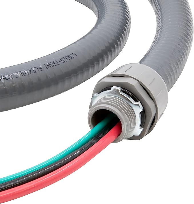 6FT Non metalic Liquid Tight With 3 Wires – Flexible, Durable, and Easy to Install