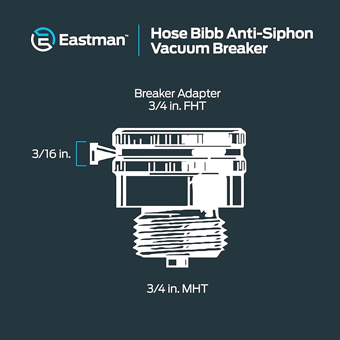HVB75 3/4" Vacuum Breaker | Prevents Backflow in Irrigation & Pool Systems
