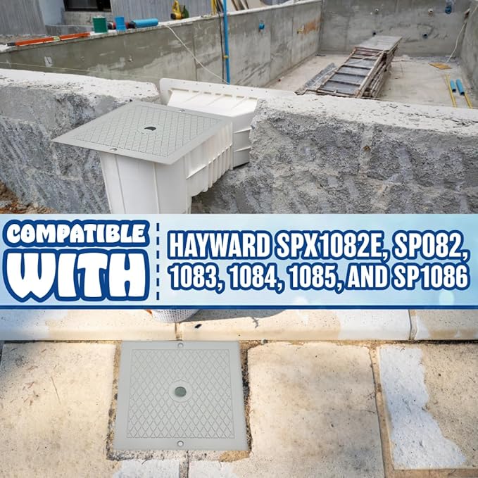 10" Skimmer Lid Replacement for Hayward SPX1082E, SP1083–SP1086 | Heavy-Duty Cover White