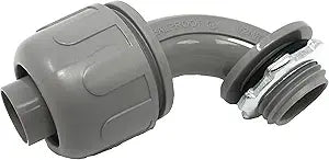 1/2" 90° Liquid-Tight Non-Metallic Conduit Connector