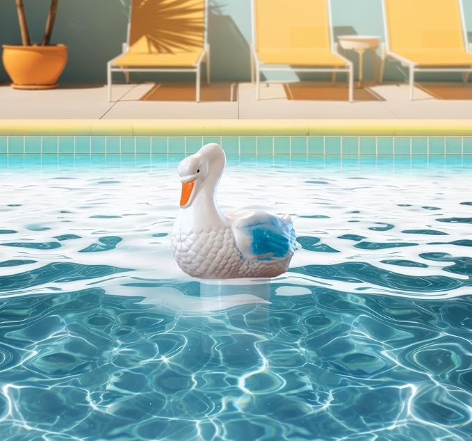 Serene Swan Floating Chlorine/Bromine Dispenser – For 1" & 3" Tablets, Pools & Spas