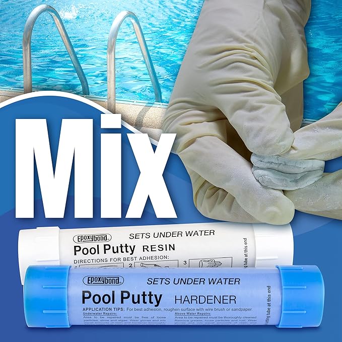 Epoxybond 530318 – 14 oz Underwater Epoxy Pool Putty for Leak and Crack Repair