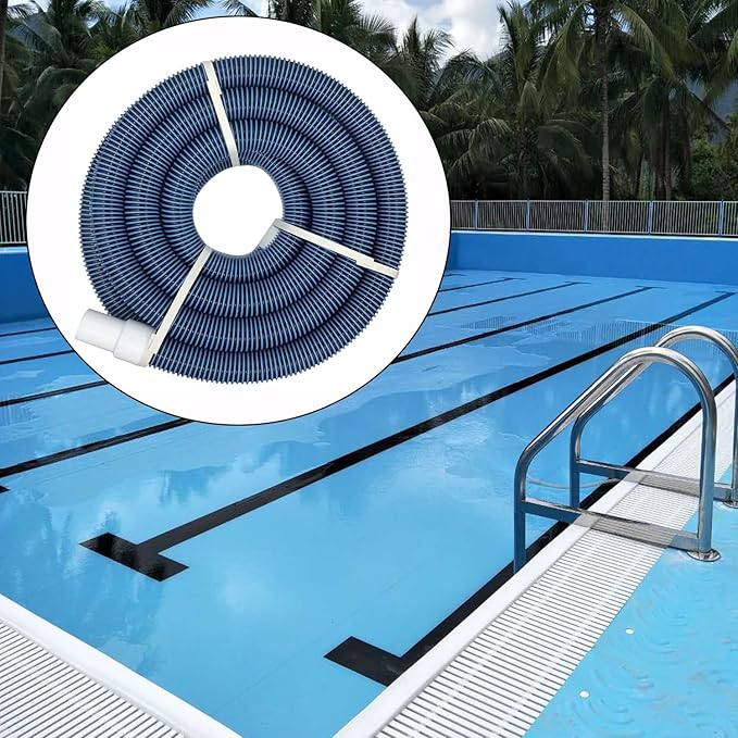 Heavy-Duty 30-Foot Pool Vacuum Hose with 1.5" Swivel Cuff | Durable Spiral Wound Hose for Inground & Above-Ground Pools