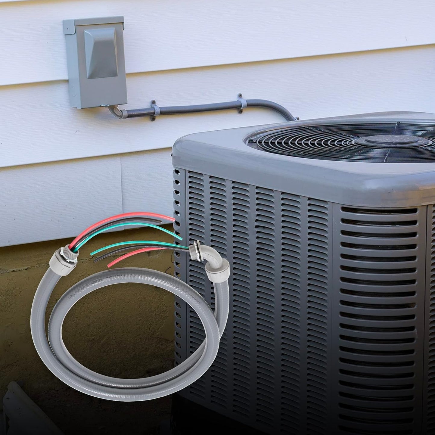 6FT Non metalic Liquid Tight With 3 Wires – Flexible, Durable, and Easy to Install