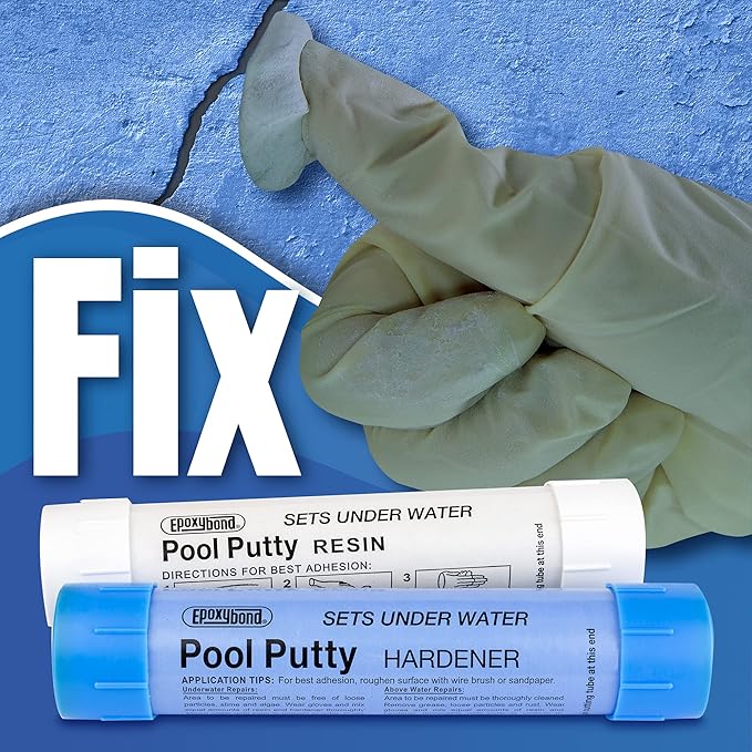 Epoxybond 530318 – 14 oz Underwater Epoxy Pool Putty for Leak and Crack Repair