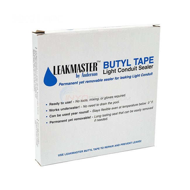 Leakmaster BT15 Conduit Butyl Tape – 15ft Waterproof Sealant Roll for Pool Repairs