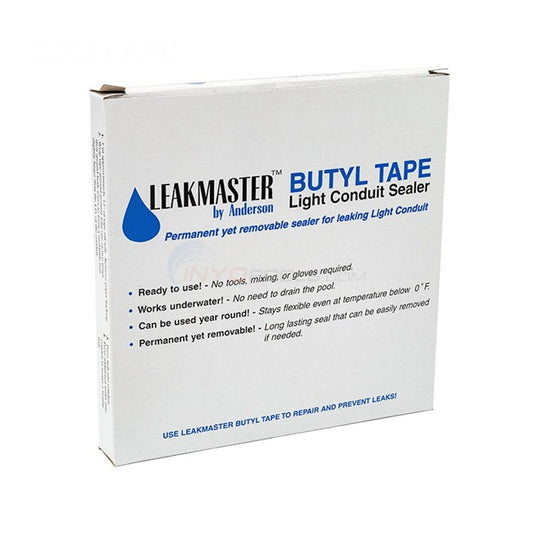 Leakmaster BT15 Conduit Butyl Tape – 15ft Waterproof Sealant Roll for Pool Repairs