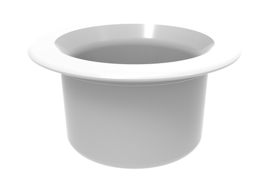 Retrofit Pebble Top Cap | Customizable Pool Pole Holder Cap | Patent Pending | White