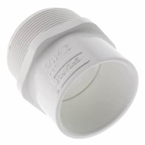 2" x 1.5" SCH40 PVC Reducing Male Adapter | Threaded x Slip | 436-251B