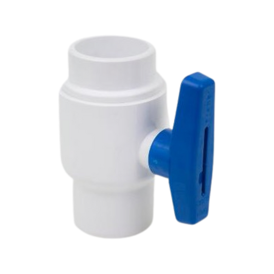 Praher 2.5" Ball Valve with Blue Handle (250-ES00) - Durable and Precise Control