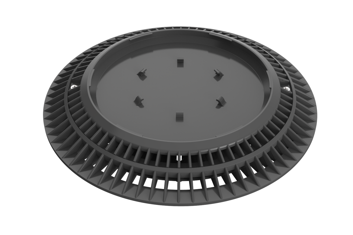 8" Pebble Top Main Drain Cover & Frame – Black | 8-PTD-102A