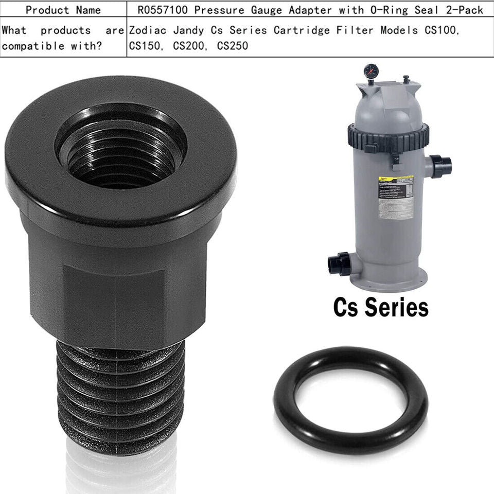 R0557100 Jandy CS Series Pressure Gauge & Air Release Adapter | OEM