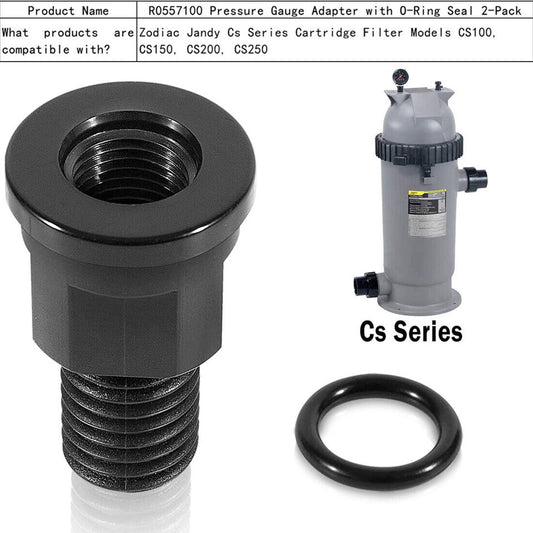 R0557100 Jandy CS Series Pressure Gauge & Air Release Adapter | OEM
