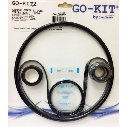 Aladdin GO-KIT2 Standard Seal Repair Kit – For Hayward Super II Pump Series 3000-3000x