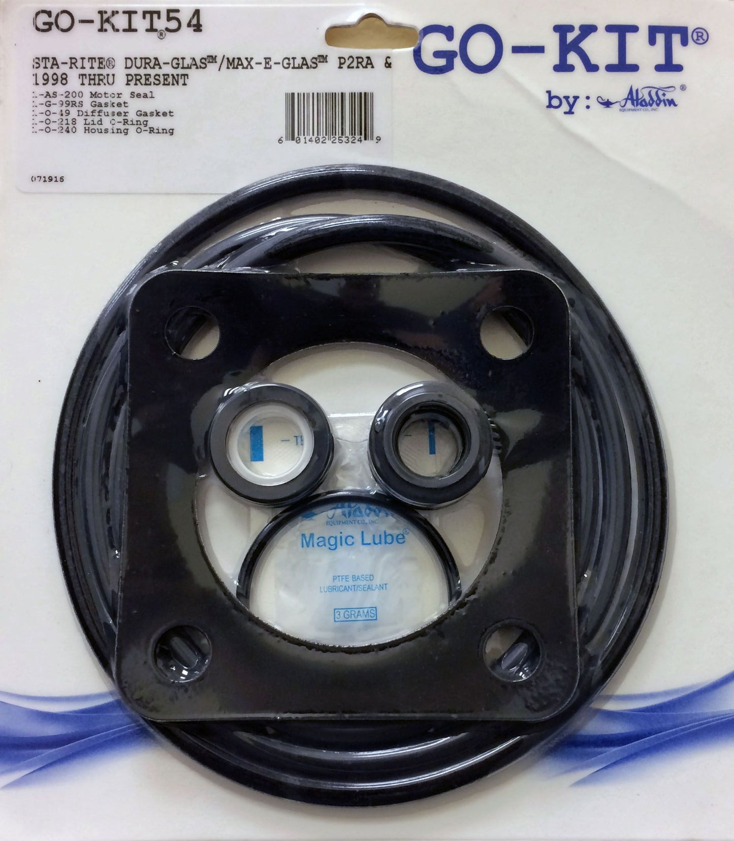 Aladdin GO-KIT54 Standard Seal Repair Kit – For StaRite Dura-Glas & Maxi-Glas Pumps (P2RA / P2R)
