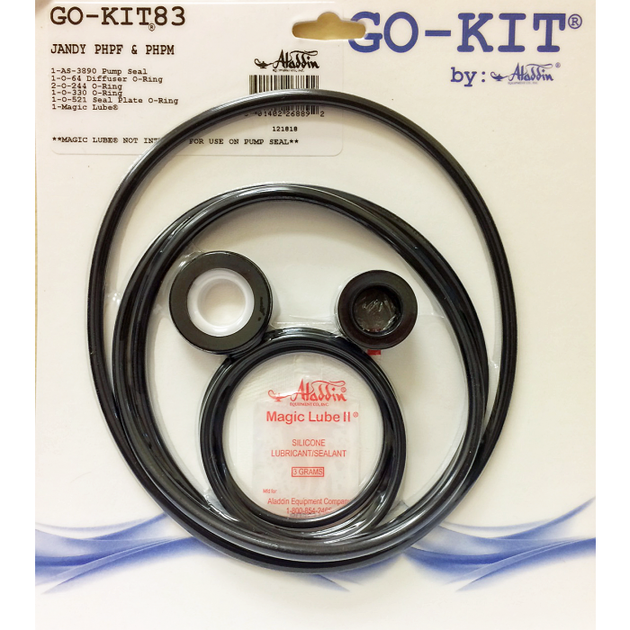 Aladdin GO-KIT83 Standard Seal Repair Kit – For Jandy PHPF & PHPM Pool Pumps (Post-2006)