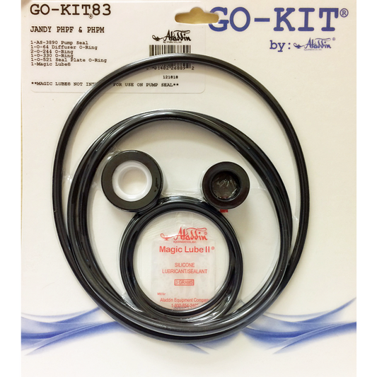 Aladdin GO-KIT83 Standard Seal Repair Kit – For Jandy PHPF & PHPM Pool Pumps (Post-2006)