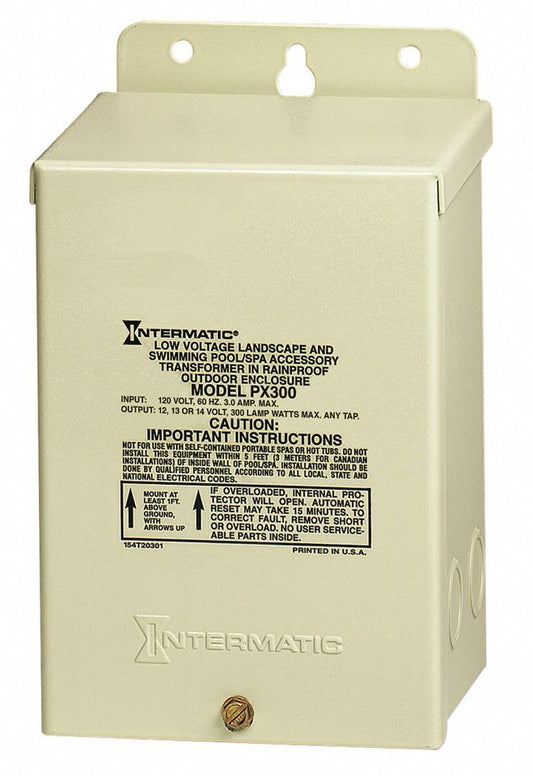 Intermatic PX300 300W Low Voltage Transformer | Outdoor Lighting Power Supply
