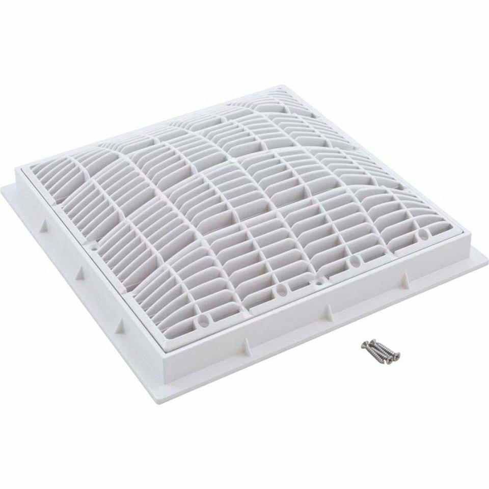 12" x 12" Main Drain Cover – White | Model 640-4720V | VGB Compliant Pool Grate
