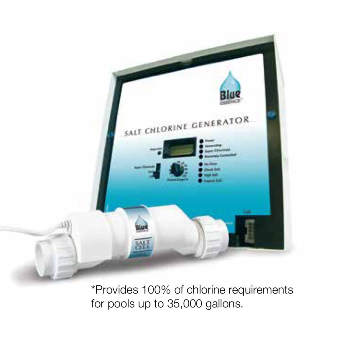 Hayward BLUE-ESSENCE-35 Salt Chlorination System – Up to 35,000 Gallons